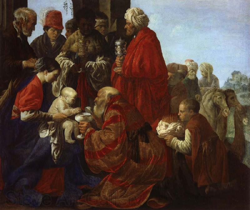 REMBRANDT Harmenszoon van Rijn The Adoration of the Magi Spain oil painting art